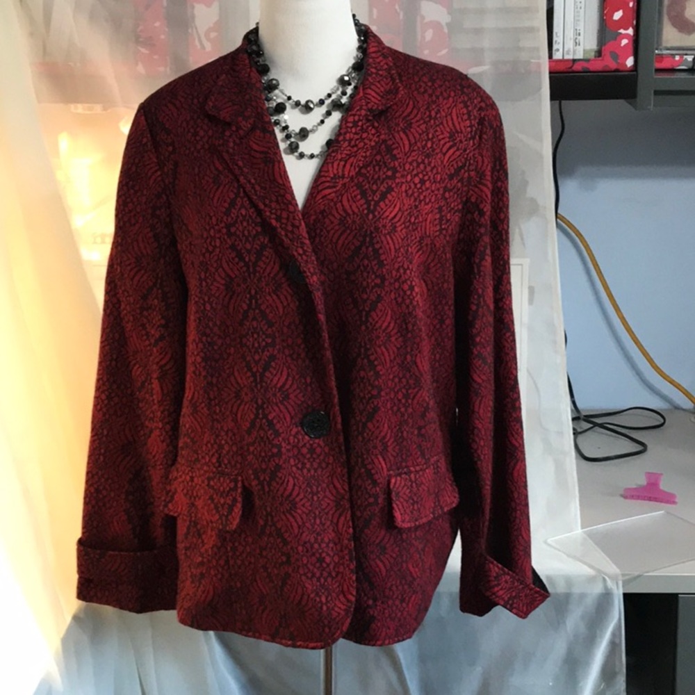 Coldwater Creed Red/Black Blazer